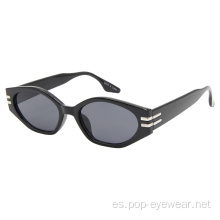 Gafas de ojo de gato estrechas retro ovaladas de moda vintage para mujer